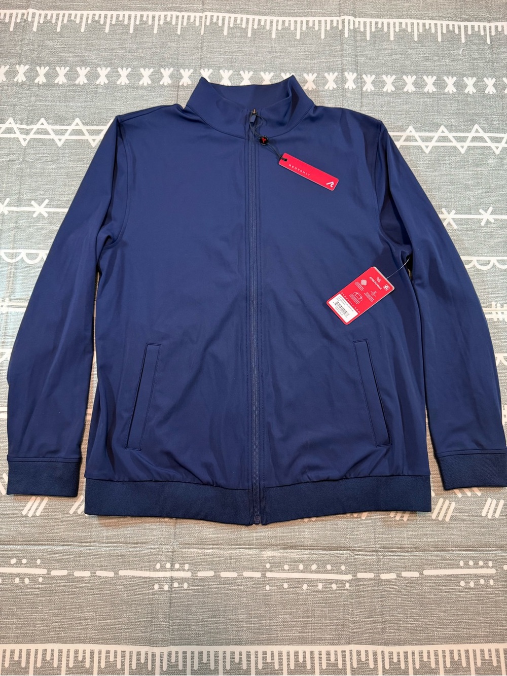 Redvanly Wilder Full Zip Jacket in Midnight Navy
